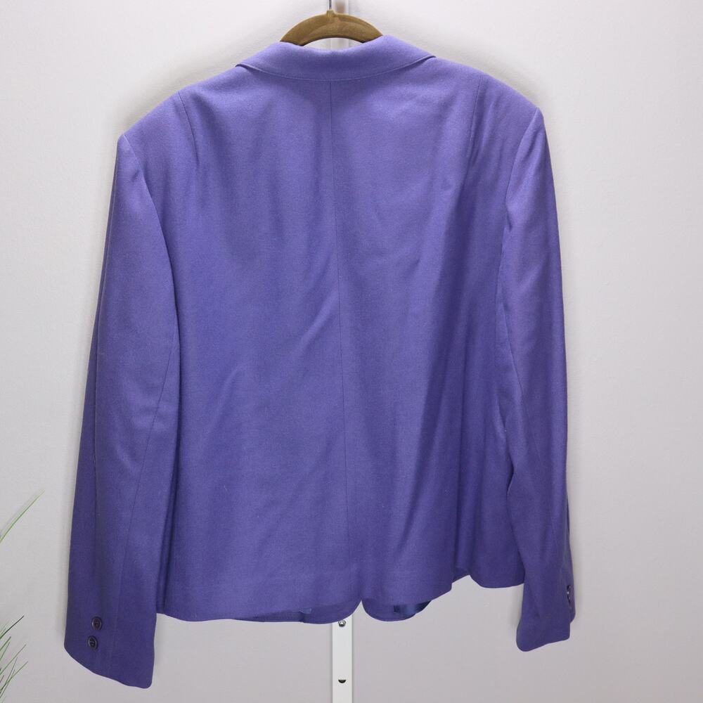 Pendleton 100% Virgin Wool Blazer Purple Women’s 42 Made in USA - Picture 2 of 4